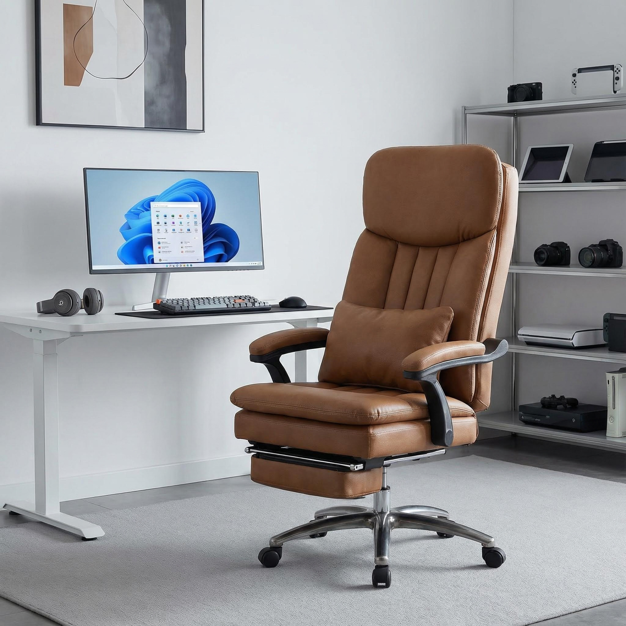Ergonomic chair,Boss chair, office chair, comfortable, sedentary, flat 180 degree office chair, computer chair, home chair