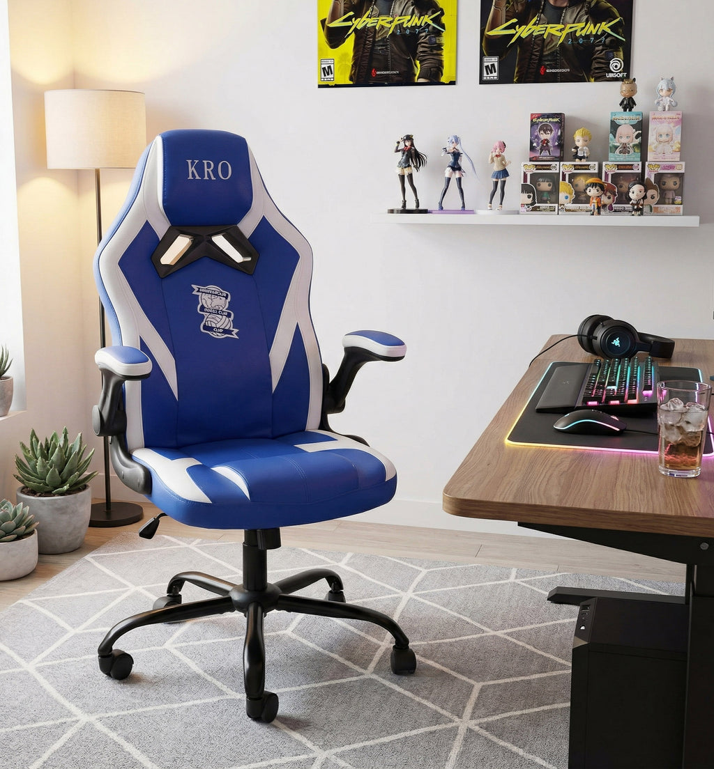 E-sports chair, home-use, height-adjustable, reclining, computer chair, ergonomic chair
