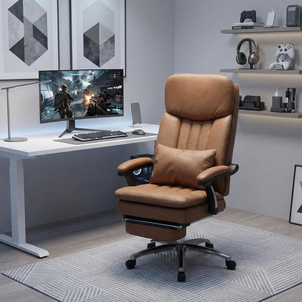 Ergonomic chair,Boss chair, office chair, comfortable, sedentary, flat 180 degree office chair, computer chair, home chair