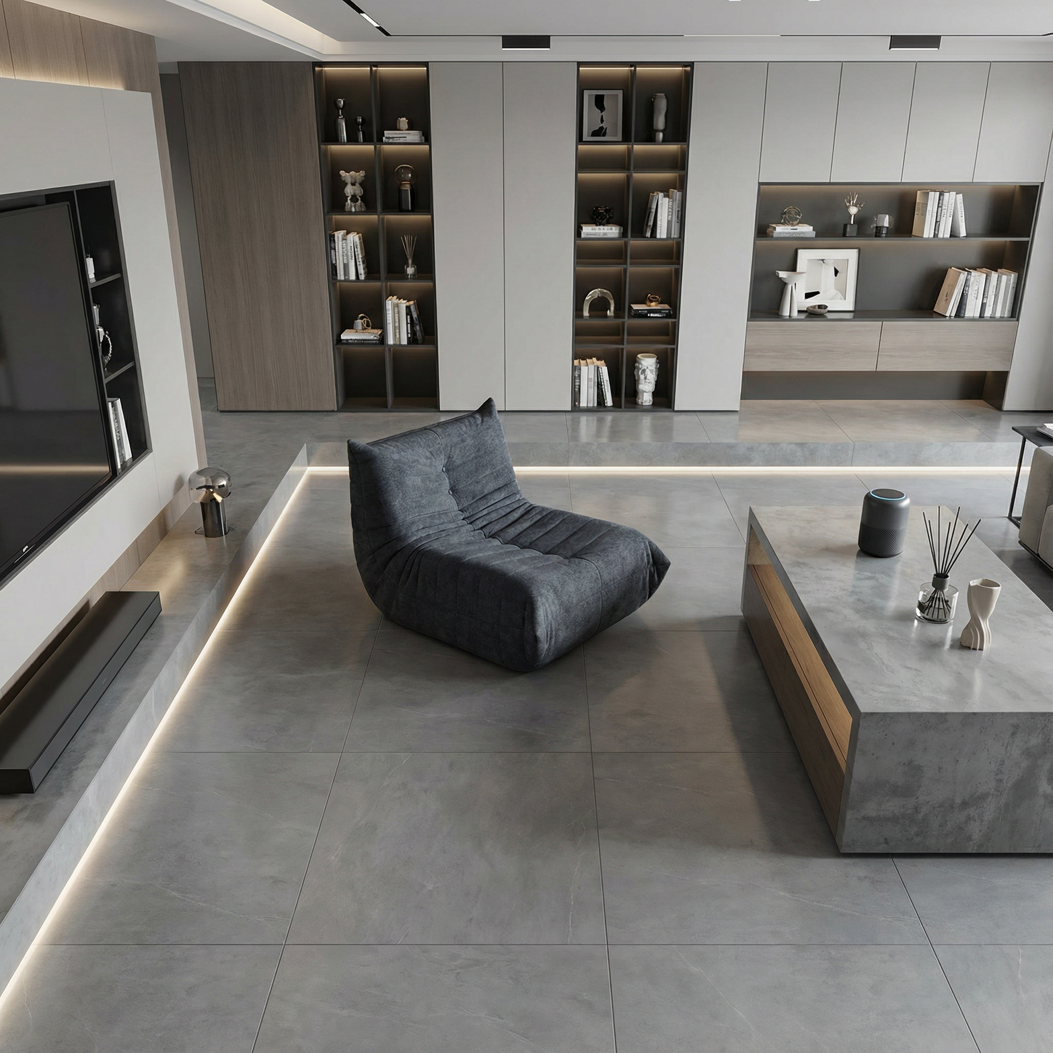 Caterpillar sofa togo dark gray living room lazy sofa reclining and sleeping single sofa balcony leisure sofa